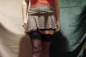 check out this french maid slave getting whipped in stockings bondage play