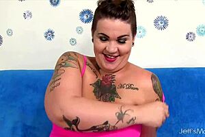 mommy's fat ass stuffed with big red vibrator?