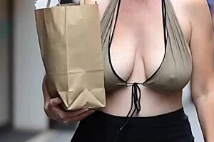 Busty Milfs Bounce Massive Natural Tits Braless