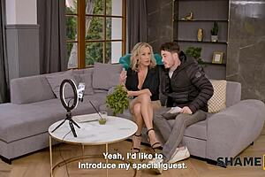 french milf pantyhose shaved pussy boy watch