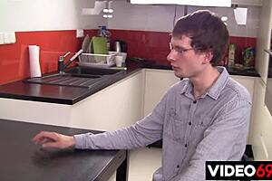 teacher cougar visits student for rough anal doggystyle