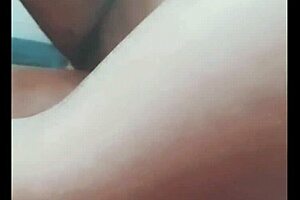 stepmom's hairy pussy throbs as she strokes my monster bbc desperately