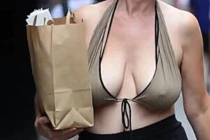 Busty Milfs Bounce Massive Natural Tits Braless