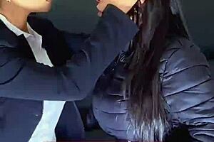 Two brown sluts lick pussies and cum endlessly