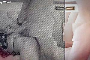 horny brunette jackie ohh in miniskirt takes hardcore doggy pounding bedroom creampie