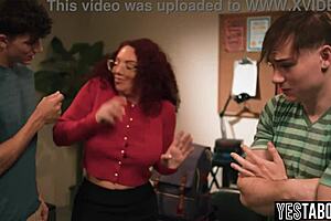 i can't resist watching horny students double penetrate my busty teacher body