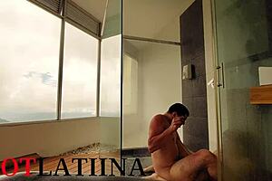 mi novio's amigo fucked me hard in shower medellin colombia doggystyle