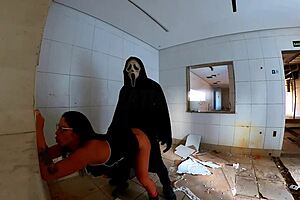 linda bbw get's fucked hard by creepy intruder on halloween... so forceful! 😱