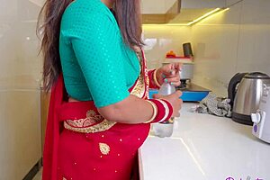 newlywed pinki bhabhi strips saree in bathroom 😍 fucked hard creampie 💦 hindi moans