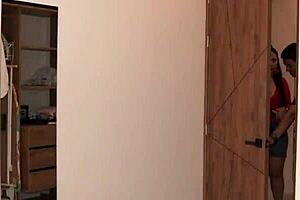 i shared the hotel bed with stepmom and her pussy felt perfect