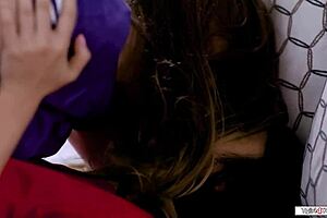 Shemale Asia Belle Kisses Girlfriend Before Diving Into Her Hairy Pussy Lick