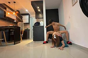 neighbor's distracted so i fuck his wife super hard now