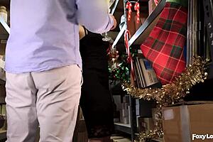 Hotwife sneaks away at christmas party... craving that monster cock creampie in her wet pussy?