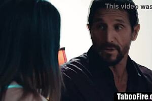 stepmom stepdaughter ready for stepuncle's taboo threesome pounding?