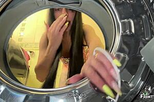 stepmom catches stepdad pounding stepdaughter stuck in halloween washing machine