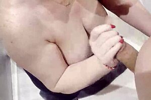 suckin my stepson big dick in shower makin him cum happy