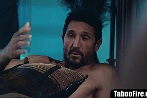 stepmom stepdaughter ready for stepuncle's taboo threesome pounding?