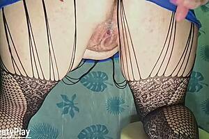 Piss Creampie Fart Gape from Fat Milf's Huge Asshole