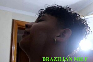 my stepmom watches me shower and begs raw fuck