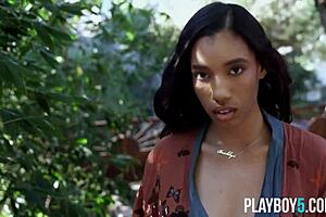 ufc octagon girl hot black milf huge natural tits bouncin