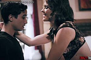 hey milf, why risk hubby catching you licking teen boy's hairy cock?