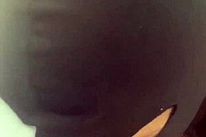 Red lipstick milf blows huge cock then takes hardcore doggy in fishnet lingerie facial?