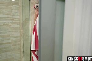 caught peeping stepson why not fuck tattooed brunette stepmom pussy lick old young taboo?