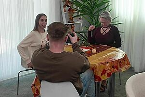 my tight holiday pussy milks breezy bri's natural blonde tits bouncing hard