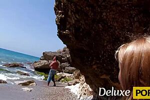 nicole pearl's big tits bounce while getting anal banged outdoors