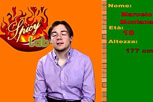 Italian redhead shows up for casting and drains balls twice