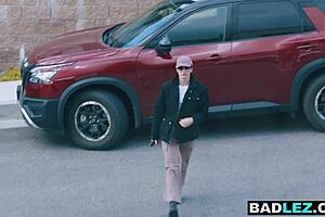 big tits italian milf cheats on hubby with petite lesbian