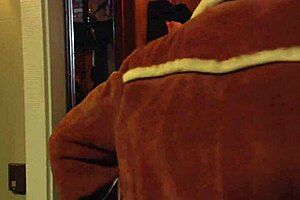 Brunette milf Eve Lawrence rides monster cock outdoors on snowy bed romp