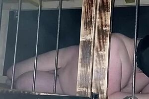 maitresse kantalis caged in club humiliated by crowd