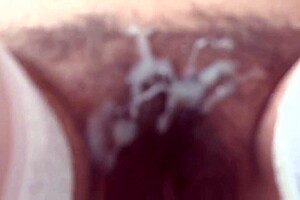 stepbrother unloads twice in hairy pussy after intense anal session