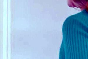 stepdaughter straps on to fuck blindfolded busty stepmom unaware