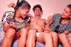 desi babe begs suck two cocks in hot ffm threesome uttaran20