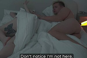 i creampied stepmom's tight pussy in our shared bed after her fight with dad