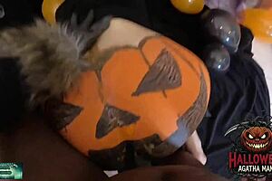 Brazilian Milf Halloween Pumpkin Ass Fucked By Mama Studio BBC Hard