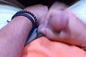 Huge Creamy Cumshot Stroked Out Close Up On Muscular Brazilian Bodybuilder