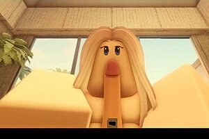 Roblox teen slut fucked by stepdad at beach!!