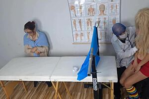 madura takes half-sister to kinky gyno for pussy exam and creampie surprise?