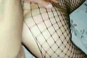 hot skinny latina wife model strips homemade lingerie tease