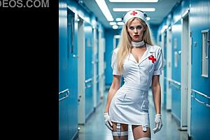 sandy's nurse betty bulge milf cosplay sci-fi pmv parody rocks hospital!