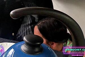 good morning blowjob starts amateur milf's day right