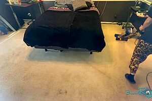 Just vacuuming my bedroom like a good housewife