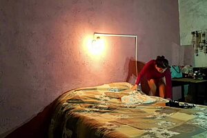 horny spanish milf masturbates at home