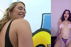 Perfect latina teen ass takes intense wet anal creampie with horny orgasm