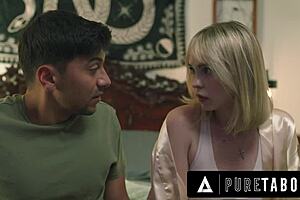 Pure Taboo: Incel Virgin Lures Lilly Bell for Revenge Doggy Behind Stepmom's Back?