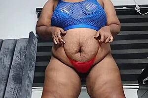 wanna see this fat belly mara exotic stand and explode in orgasm?