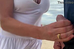 what if a stranger milf jerked your cock publicly to explosion?